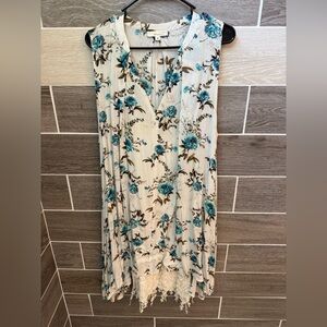 Floral flowy dress with slip dress